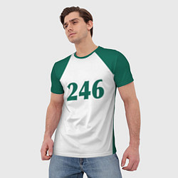 Футболка мужская Как в Игре в кальмара у игрока 246, цвет: 3D-принт — фото 2
