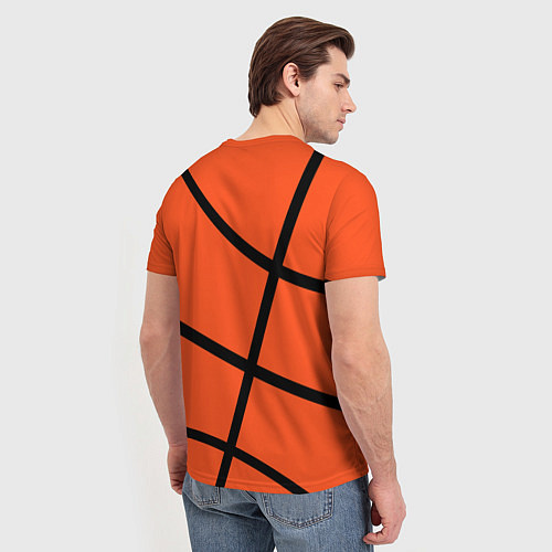Мужская футболка Майами Хит - баскетболная разметка / 3D-принт – фото 4