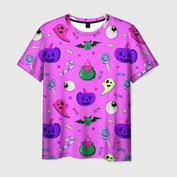 Мужская футболка Halloween pink