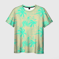 Мужская футболка Palm light blue