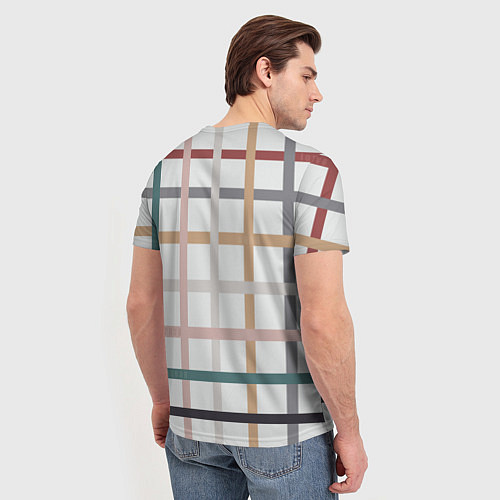 Мужская футболка Плетенка пастельная / 3D-принт – фото 4