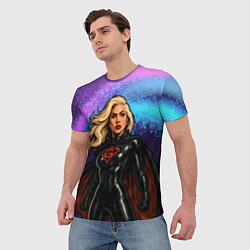 Футболка мужская Леди Гага в костюме супергероя, цвет: 3D-принт — фото 2