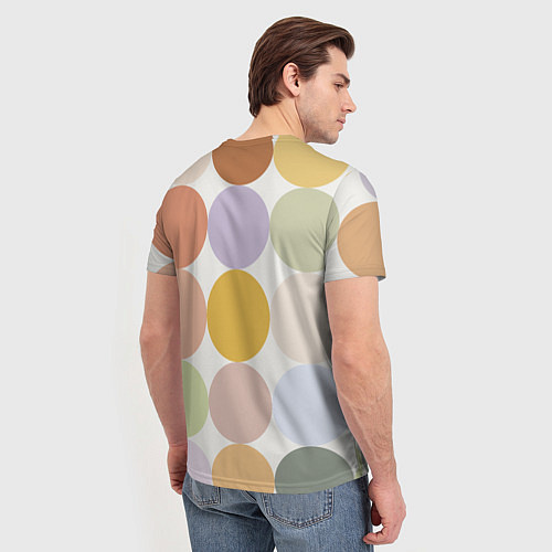 Мужская футболка Цветочный горошек / 3D-принт – фото 4