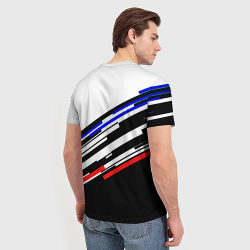 Мужская футболка Doom line color / 3D-принт – фото 4