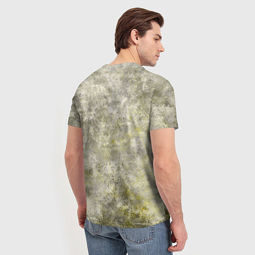 Мужская футболка Абстракция - yellow acidic liquid / 3D-принт – фото 4