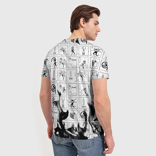 Мужская футболка Doom x portal fire / 3D-принт – фото 4