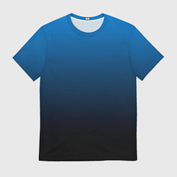 Футболка мужская Blue gradient, цвет: 3D-принт