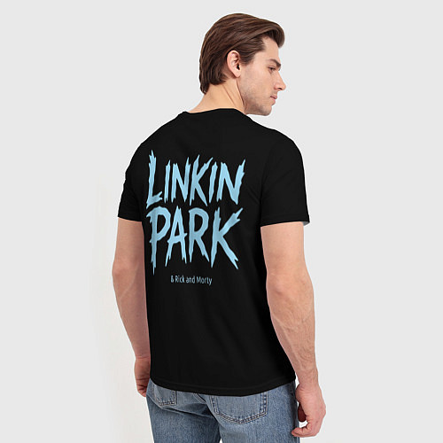 Мужская футболка Linkin Park и Рик рокер двухсторонняя / 3D-принт – фото 4