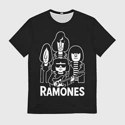 Мужская футболка Ramones, силуэты
