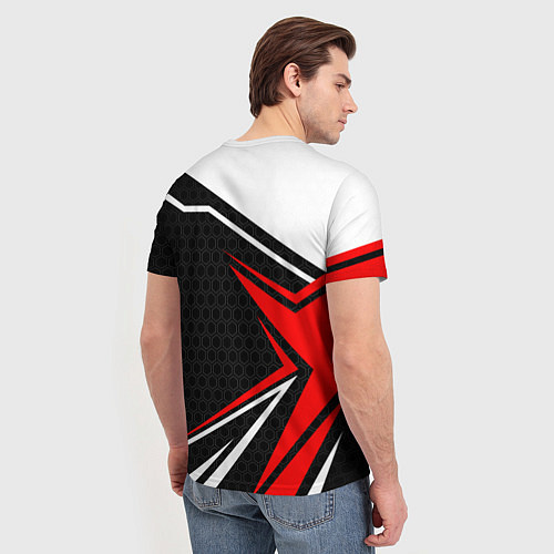 Мужская футболка Umbrella - red uniform / 3D-принт – фото 4