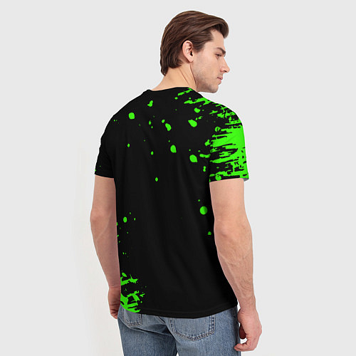 Мужская футболка Dayz кислотное краски логотип / 3D-принт – фото 4