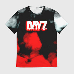 Мужская футболка Dayz дым текстура