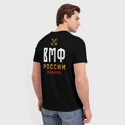 Мужская футболка Морская Пехота ВМФ России / 3D-принт – фото 4