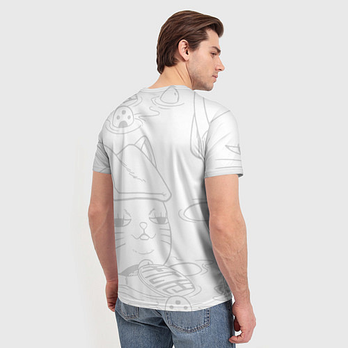 Мужская футболка Dandadan - манеки неко / 3D-принт – фото 4