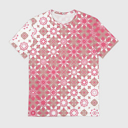 Футболка мужская Звездная россыпь-розовый, цвет: 3D-принт