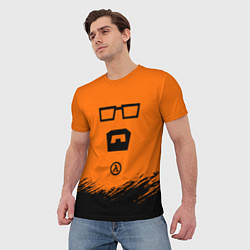 Футболка мужская Халф лайф - фримен, цвет: 3D-принт — фото 2