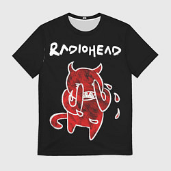 Мужская футболка Radiohead red minotaur
