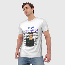Футболка мужская Шуга - BTS, цвет: 3D-принт — фото 2
