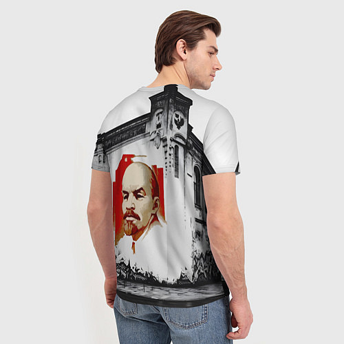 Мужская футболка Серп и молот - авангард / 3D-принт – фото 4