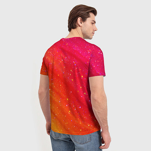 Мужская футболка BTS блестящий фон / 3D-принт – фото 4