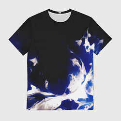 Футболка мужская Синее пламя, цвет: 3D-принт