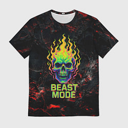 Мужская футболка Beast mode череп
