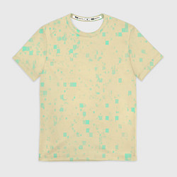 Мужская футболка Color beige turquoise