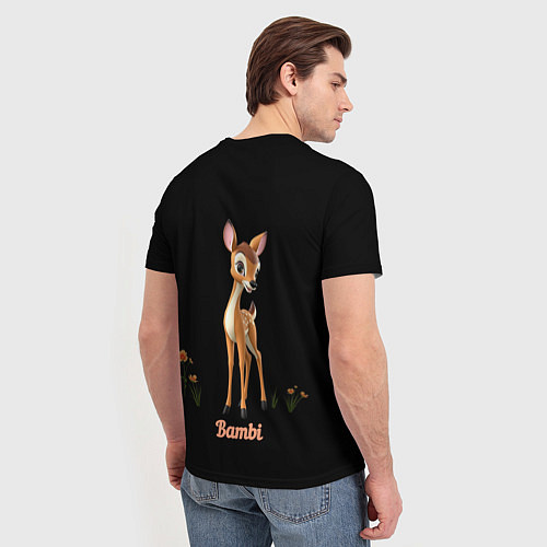 Мужская футболка Bambi / 3D-принт – фото 4