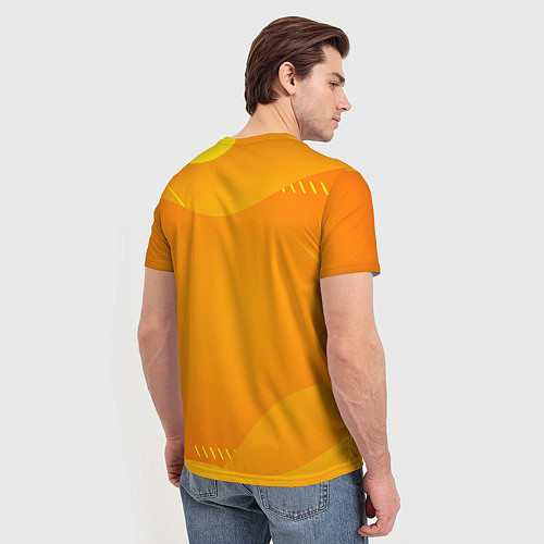 Мужская футболка Девочка дьявол бежит за роллом / 3D-принт – фото 4