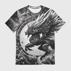 Мужская футболка Cyber dragon - ai art fantasy