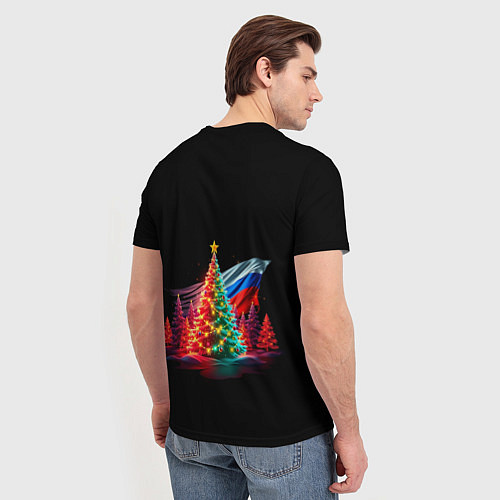 Мужская футболка Ёлочные чудеса / 3D-принт – фото 4