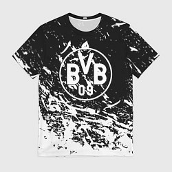 Футболка мужская Borussia белые краски, цвет: 3D-принт