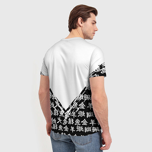 Мужская футболка Juventus символы китайские / 3D-принт – фото 4