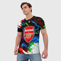 Футболка мужская Arsenal monster, цвет: 3D-принт — фото 2