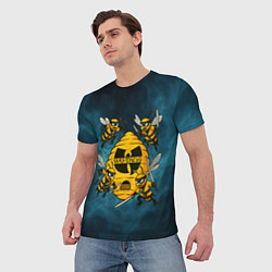 Футболка мужская Wu-tang clan пчелы, цвет: 3D-принт — фото 2