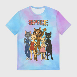 Мужская футболка Spice girls кошки из 90х