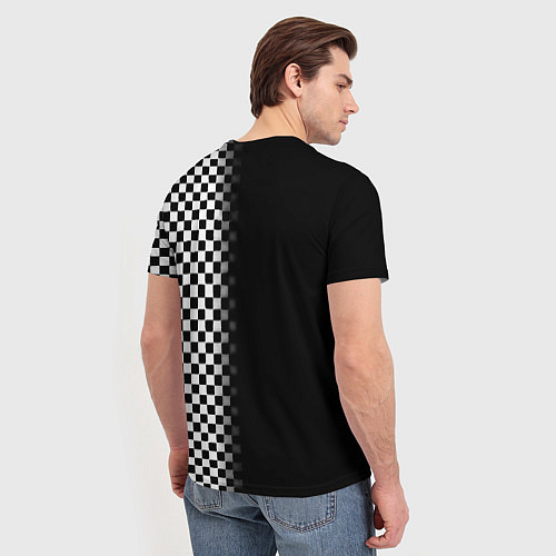 Мужская футболка Тоттенхэм клетка шахматная / 3D-принт – фото 4