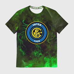 Мужская футболка Интер кислотный огонь