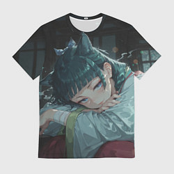 Футболка мужская Маомао с кошачьими ушками, цвет: 3D-принт