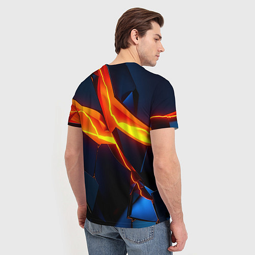 Мужская футболка Plate fractures / 3D-принт – фото 4