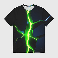 Футболка мужская Neon green glow, цвет: 3D-принт