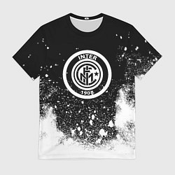 Мужская футболка Inter белый всплеск краско