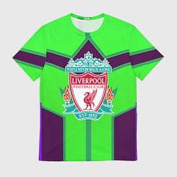 Футболка мужская Liverpool геометрия текстура спорт, цвет: 3D-принт
