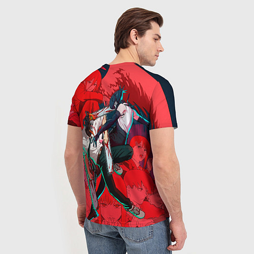 Мужская футболка Битва с Резе Человек бензопила / 3D-принт – фото 4
