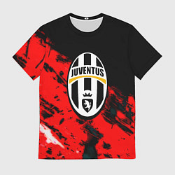 Футболка мужская Juventus кераски текстура, цвет: 3D-принт