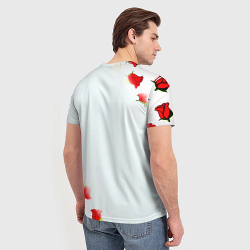 Мужская футболка Ювентус розы / 3D-принт – фото 4