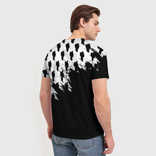 Мужская футболка Juventus logo краски / 3D-принт – фото 4