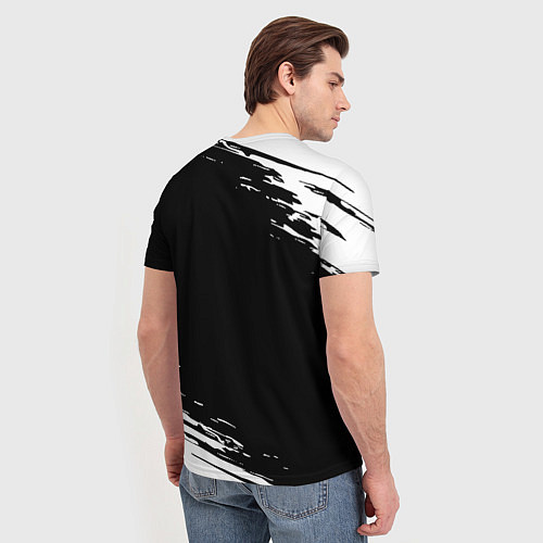 Мужская футболка Juventus краски штрихи текстура / 3D-принт – фото 4