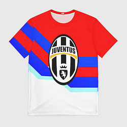 Футболка мужская Ювентус спортивная геометрия, цвет: 3D-принт