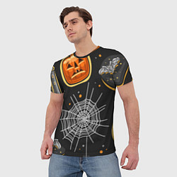 Футболка мужская Атмосфера хэллоуина, цвет: 3D-принт — фото 2